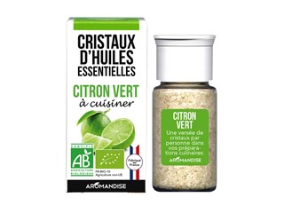 Aromandise Cristaux d' huile essentielle de citron vert bio 10g - 8303